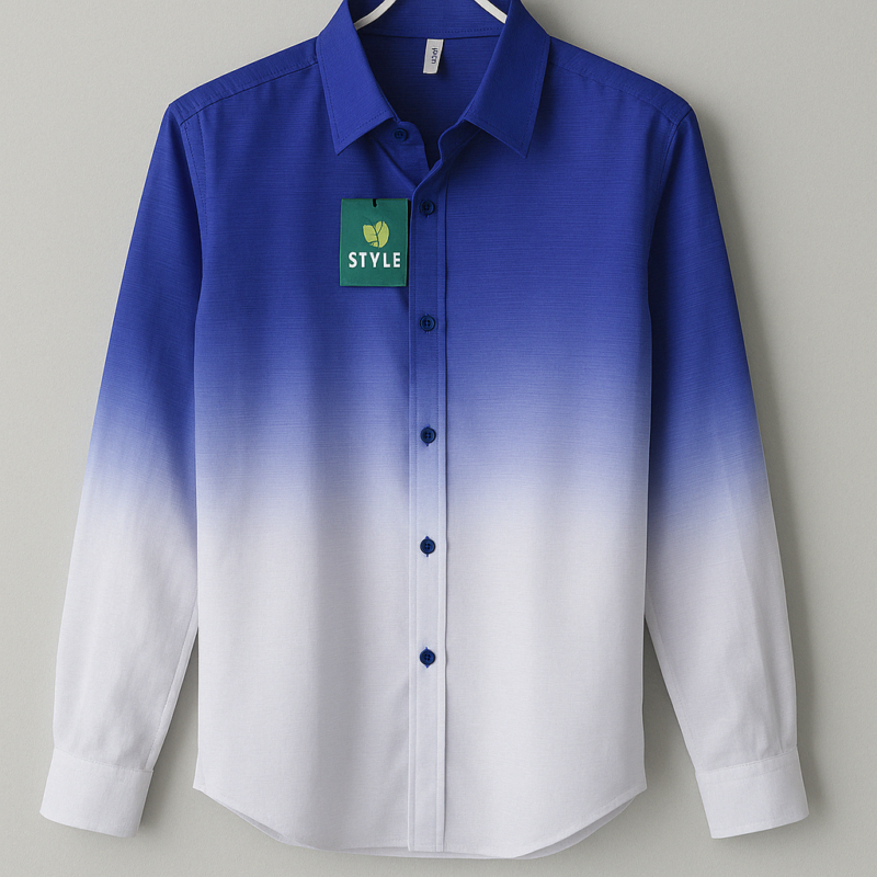 Ombre Button-Down Casual Shirt (Copy)